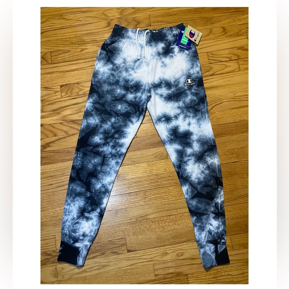 Champion Men's Galaxy Garment Dye Athletic Fleece Joggers Black New Sz S - Picture 1 of 7